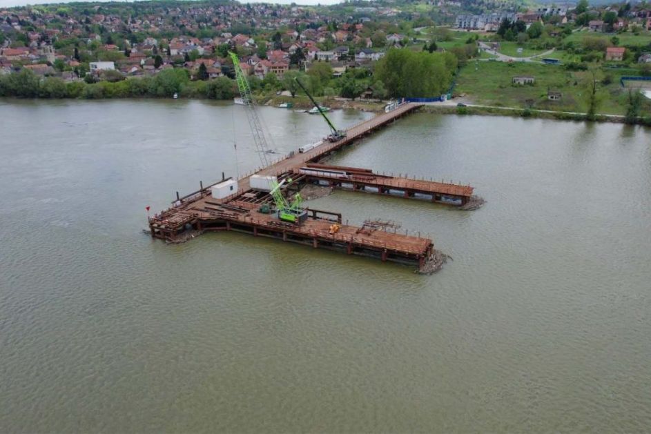Ниче још један мост: Напредују радови на четвртом новосадском мосту (ВИДЕО)