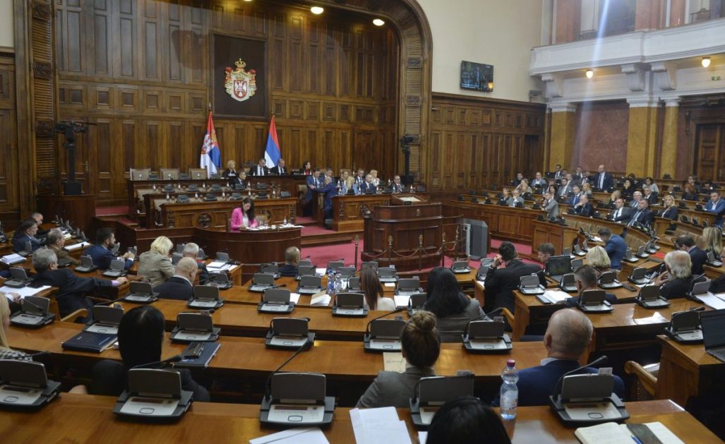 Сутра наставак седнице Скупштине Србије