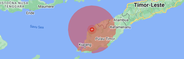 Снажан земљотрес погодио острво Тимор у Индонезији