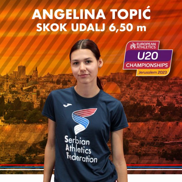 Ангелина Топић најбоља млада атлетичарка Европе