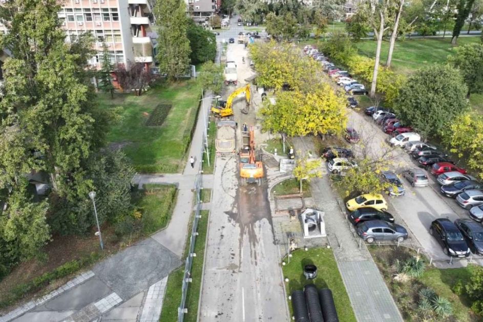 Погледајте како напредује реконструкција Улице др Зорана Ђинђића