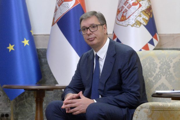 Председник Вучић дочекао испред Палате „Србија“ италијанску премијерку Мелони