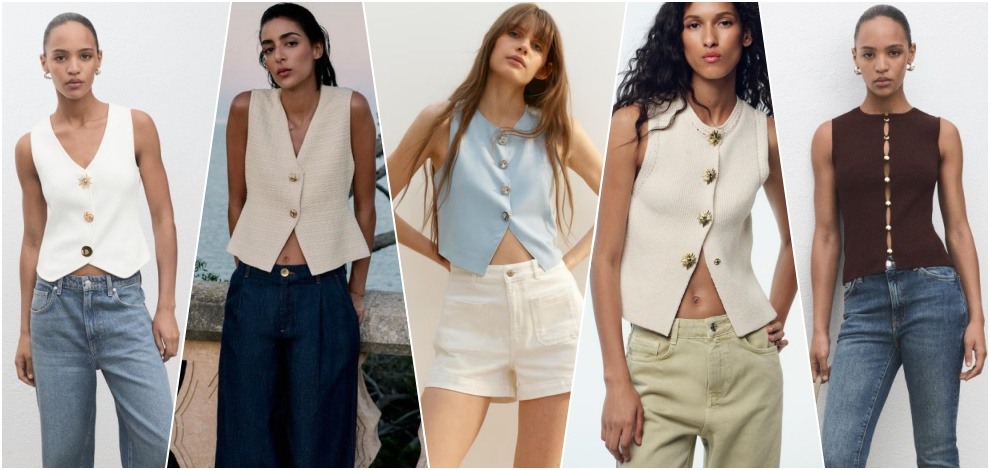 10 chic pletenih prsluka koji idu na sve