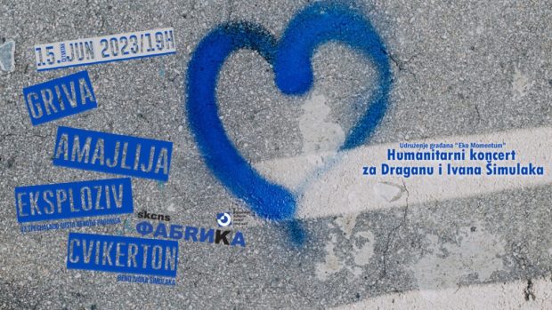 Хуманитарни концерт за Драгану и Ивана Шимулака 15. јуна у СКЦНС Фабрици