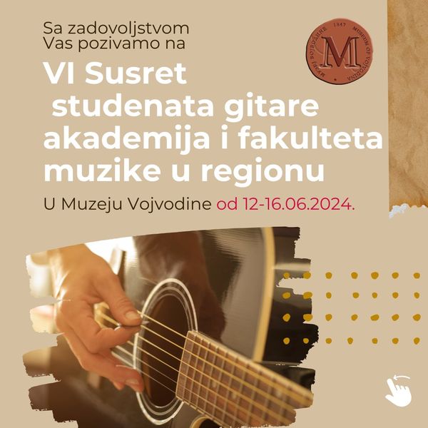 Уз звуке гитаре у Музеју Војводине до 16. јуна