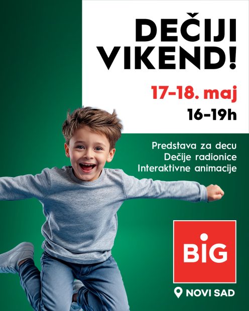Дечији викенд у Биг шопинг центру 17. и 18. маја