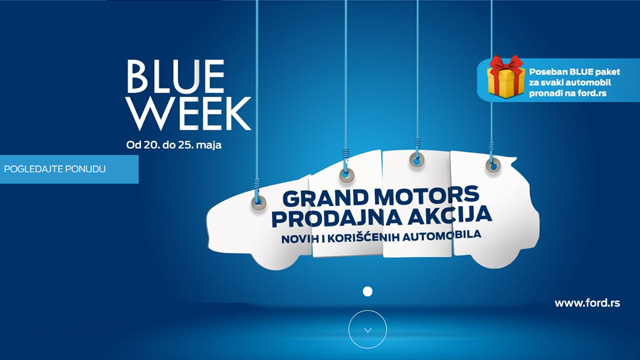 18.05.2019 ::: U dve „plave nedelje“ Fordova vozila s nižim cenama i poklon paketom