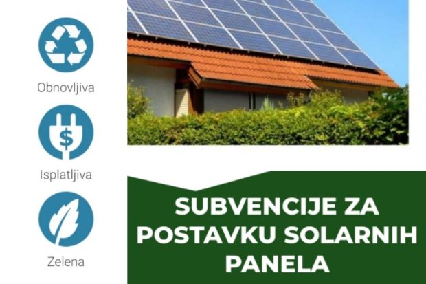 Јавни позив за субвенције за поставку соларних панела траје до 18. априла, ево како да се пријавите