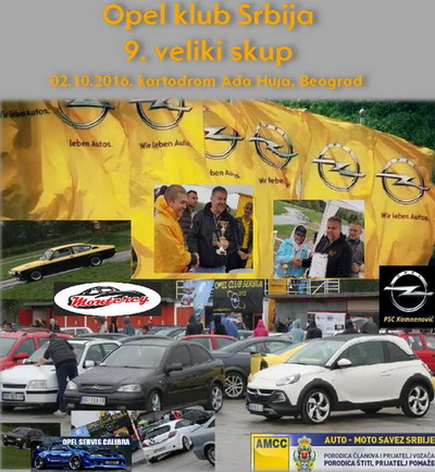 2. oktobra veliki skup Opel klub Srbija