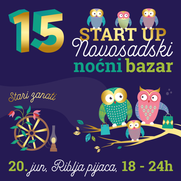 Новосадски ноћни базар 20. јуна на Рибљој пијаци