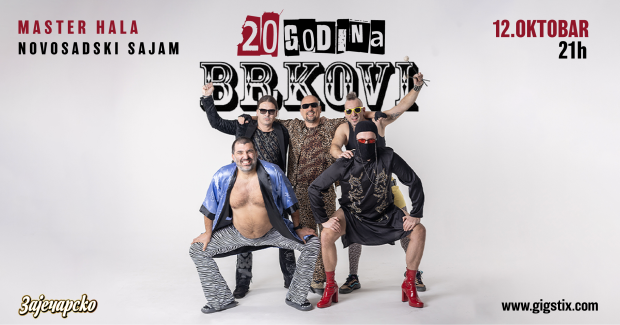 Група „Бркови“ – 20 година бенда, концерт у Новом Саду!