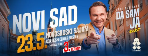 Представа Ениса Бешлагића “Да сам ја неко” на Новосадском сајму у Мастер центру у петак, 23. маја