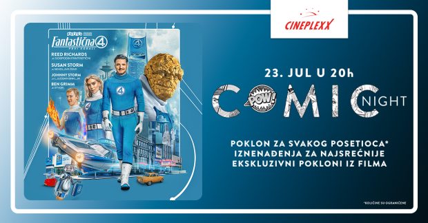 Упознајте Фантастичну четворку 23. јула уз поклоне у биоскопу Cineplexx Нови Сад.