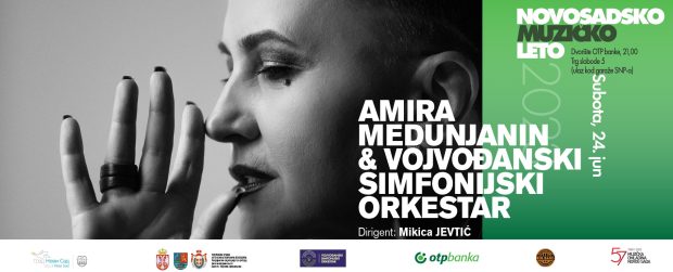 Амира Медуњанин и Војвођански симфонијски оркестар на Новосадском музичком лету 24. јуна