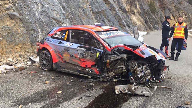 25.01.2020 ::: Rallye Monte Carlo 2020 - Vodi Ogier, Tanak imao strahovit udes (VIDEO)