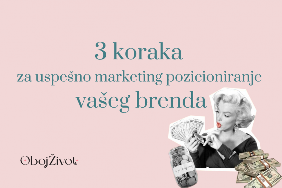 3 koraka za uspešno marketing pozicioniranje vašeg brenda