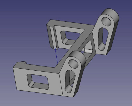 3D model: Aluminum Ladder Hook