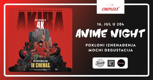 „Акира“ 4K на Anime Night догађају 16. јула уз поклоне и моћи дегустацију у биоскопу Cineplexx Нови Сад Ask ChatGPT