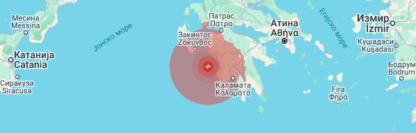 Земљотреси јачине 5,7 и 4,1 степен по Рихтеру погодили југ Грчке