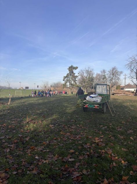 ОСНОВЦИ И ПРЕДШКОЛЦИ ЗАЈЕДНИЧКИМ СНАГАМА ЗАСАДИЛИ ПРЕКО 50 САДНИЦА