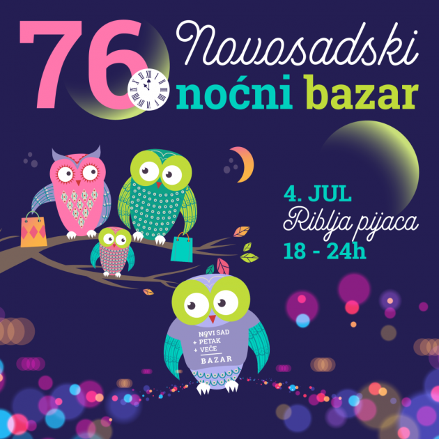 Овог петка одржаће се 76. Новосадски ноћни базар