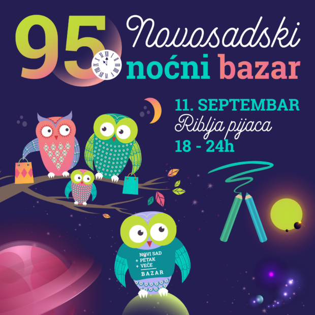95. Новосадски ноћни базар у петак, 11. септембра, на Рибљој пијаци