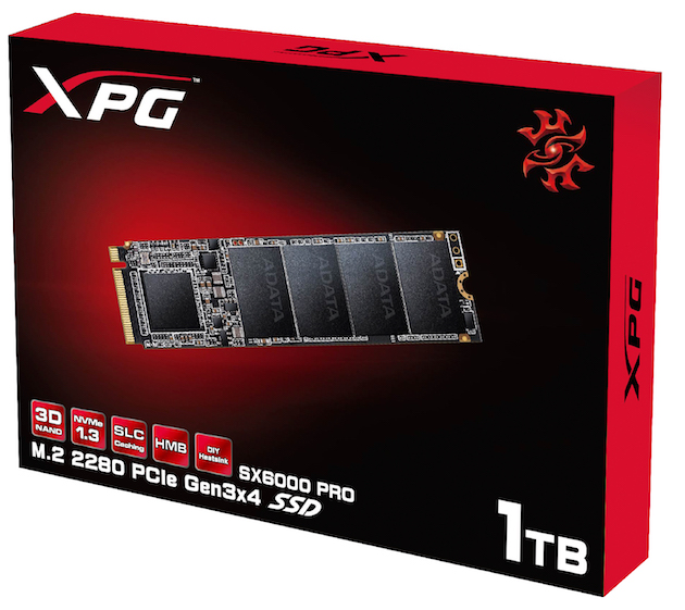 ADATA predstavlja PCIe Gen3x4 M.2 2280 SSD-ove XPG SX6000 Pro