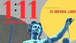 Adaptacija čuvenog filma “12 gnevnih ljudi”: Predstava „1:11“ u Centru za kulturu „Vlada Divljan“