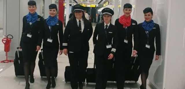 Air Serbia obavila prvi let sa kompletno ženskom posadom!