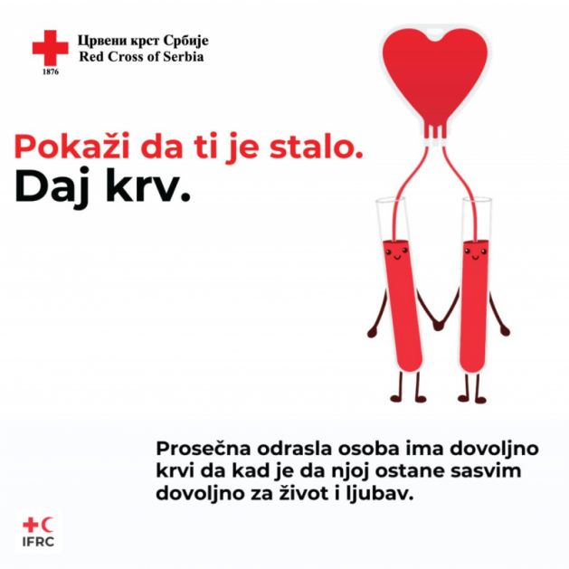 Akcija dobrovoljnog davanja krvi u utorak u selu Prvonek