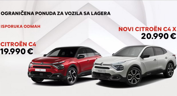 Akcijska ponuda za Citroen C4 i C4 X