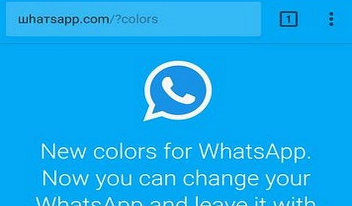 Ako dobijete poruke da promenite boju WhatApp-a, ne otvarajte je