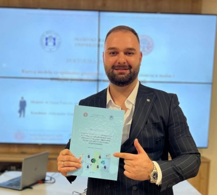 Aleksandar Stanković iz Vladičinog Hana postao doktor mašinskih nauka