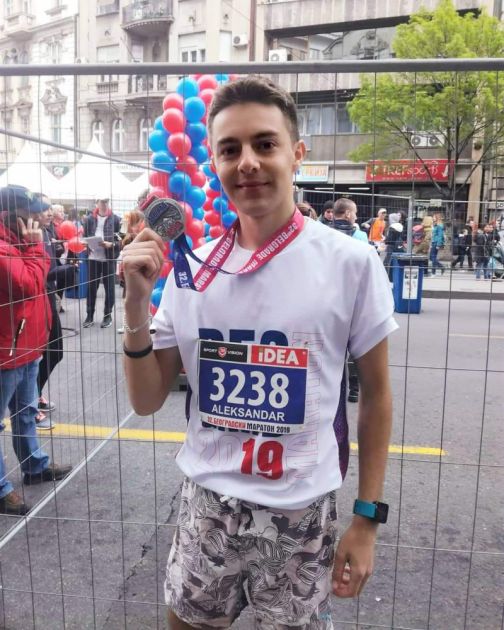 Aleksandar Stojanović, vranjski maratonac osvojio drugo mesto u Kuli