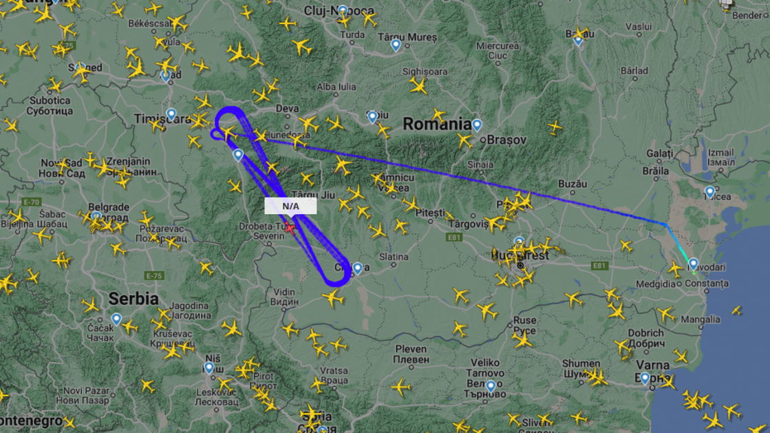 Američki izviđački avion ARTEMIS u letu blizu granice Srbije