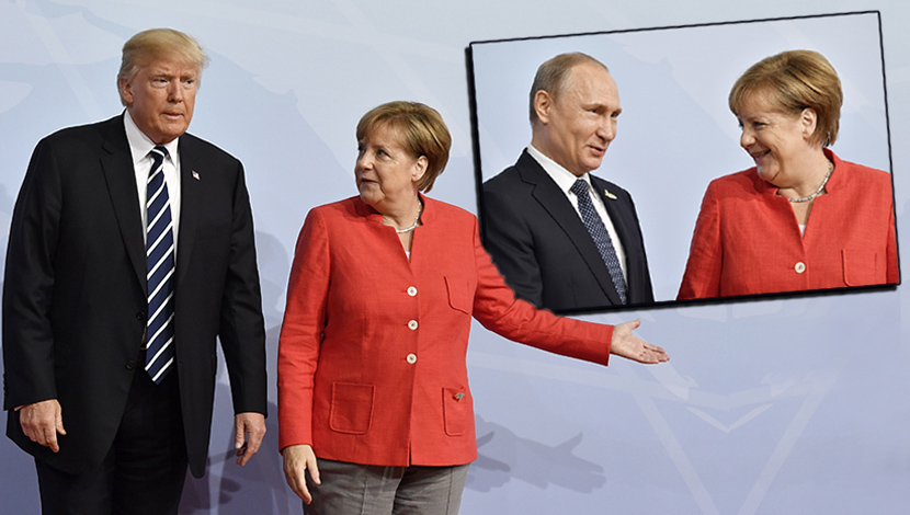Angela Merkel dočekala Putina i Trampa: Svojim izrazom lica pokazala je ko joj je draži (VIDEO)