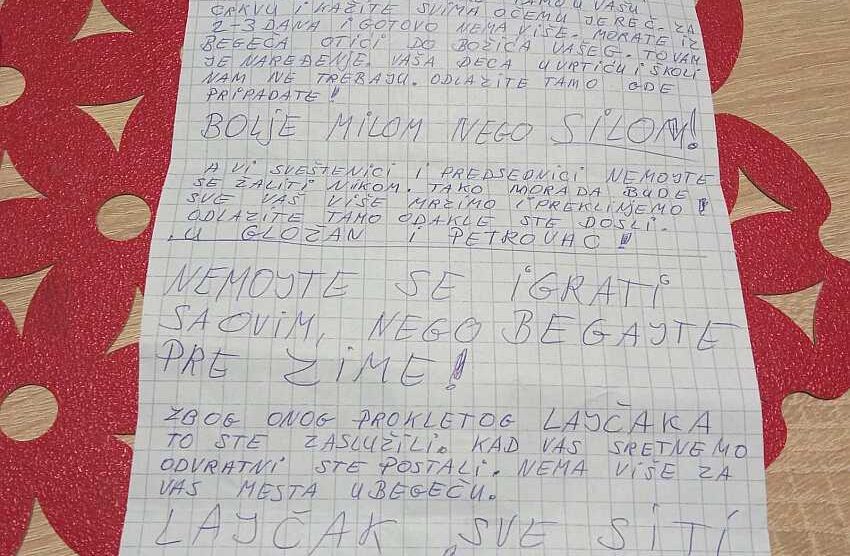 Anonimni i nepismeni šovinista proteruje Slovake iz sela nadomak Novog Sada