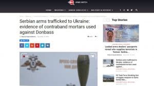 Arms voč: Minobacačke mine iz Krušika korišćene protiv proruskih snaga u Donbasu