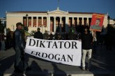 Atina: Kurdi protiv Erdogana diktatora, spalili mu sliku