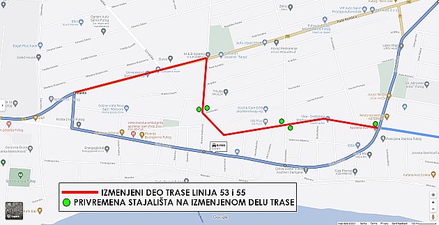 Autobusi 53 i 55 u petak menjaju trasu kroz Futog