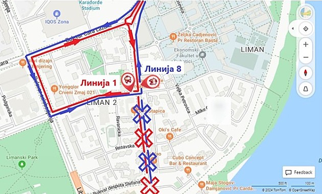 Autobusi na linijama 1 i 8 od petka menjaju trasu