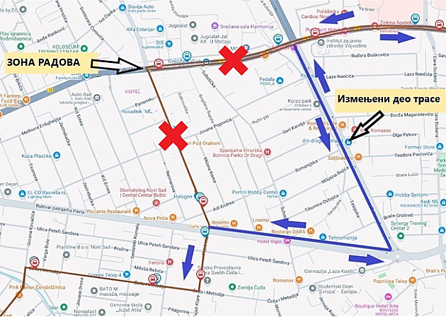Autobusi na liniji 6 od ponedeljka menjaju trasu kretanja