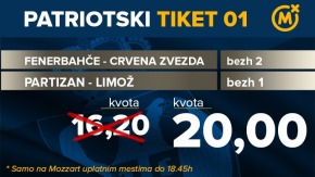 BET SPECIJALI: Feldin više od 3,5 trojki - kvota 4.00; Partizan dobija sa 10+ razlike - 7,00!