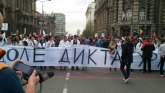 BG: Završen protest, ispred RTS minut ćutanja Raši Popovu