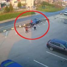 BIZARNE SCENE U BEOGRADU: Vozač besnog automobila imao peh na putu, pa uradio OVO - građani zabezeknuti! (VIDEO)