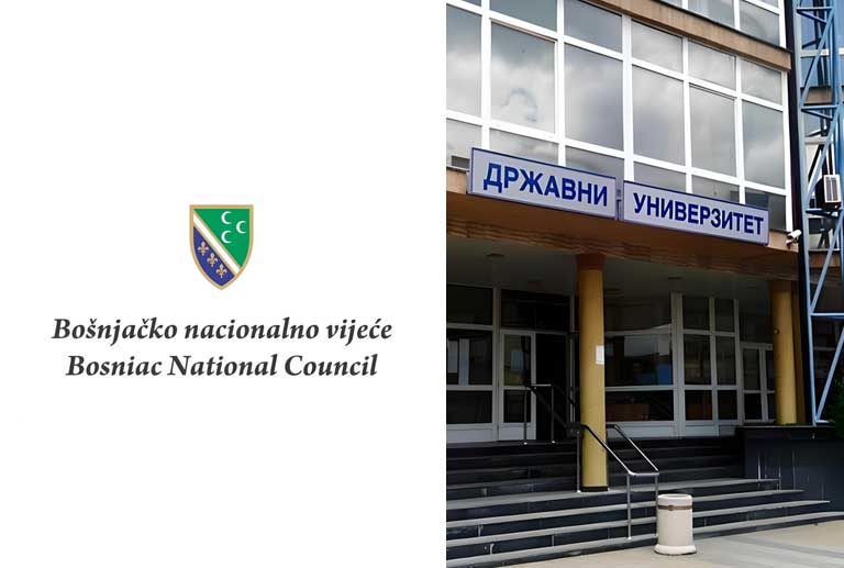 BNV zabrinuto stanjem na Državnom univerzitetu u Novom Pazaru