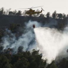 BUKTI POŽAR NA SUVOJ PLANINI: U akciji gašenja vatrogasci i helikopteri!