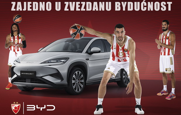 BYD i KK Crvena zvezda zajedno u zvezdanu budućnost