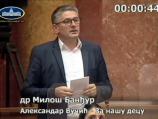 Banđur kritikovao sastav delegacija koje je predložio i SNS, od Dačića komentar da je opozicija u parlamentu
