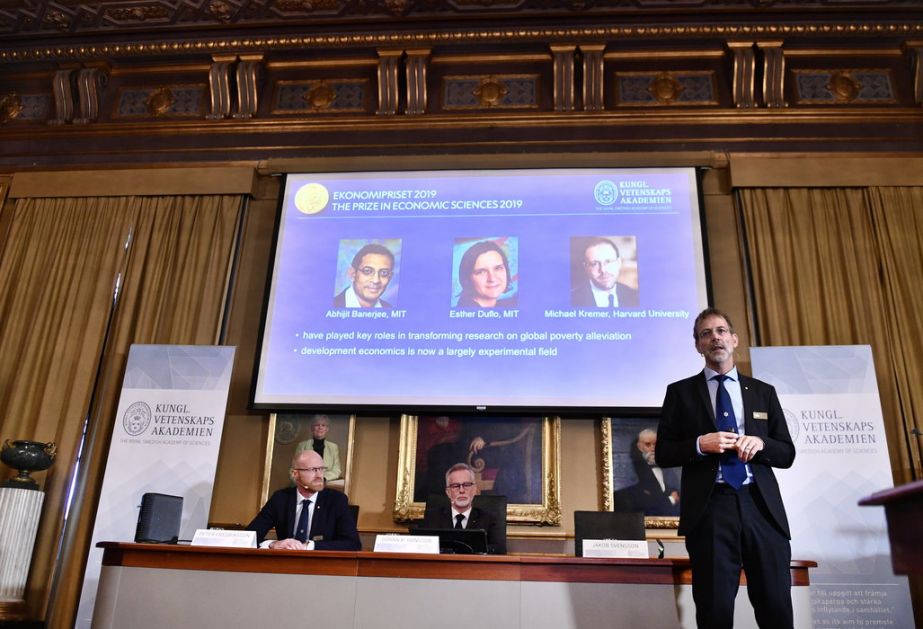 Banerdži, Duflo i Kremer dobitnici Nobelove nagrade za ekonomiju